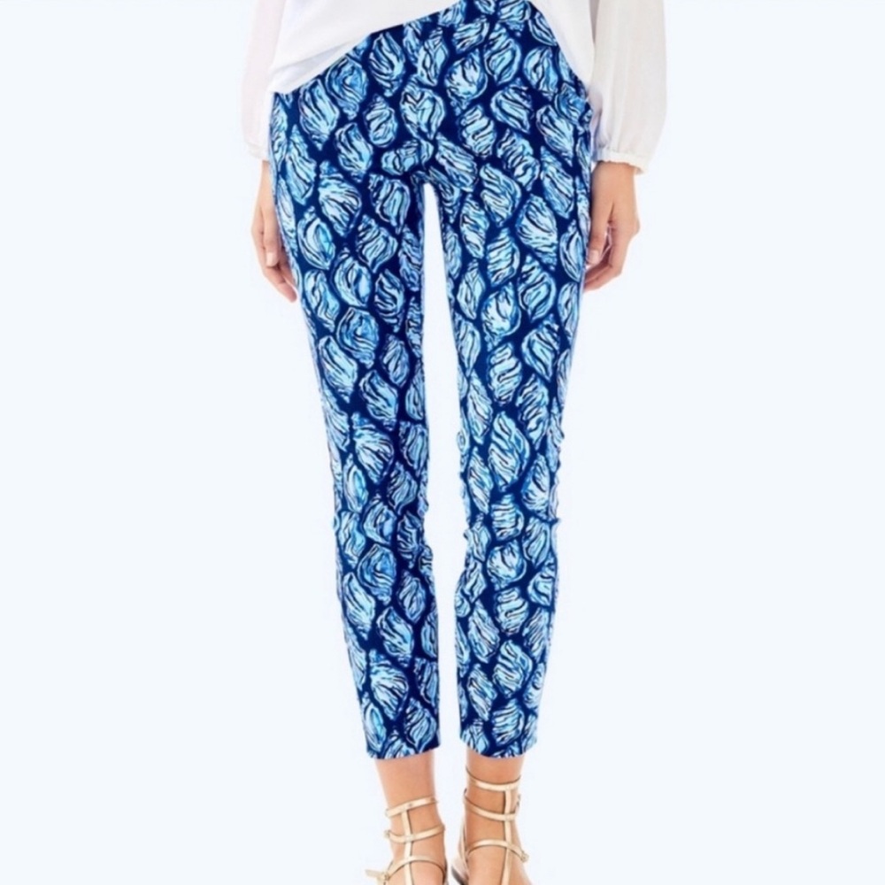 Lilly Pulitzer Keliani Stretch Pant High Tide Navy Size 6